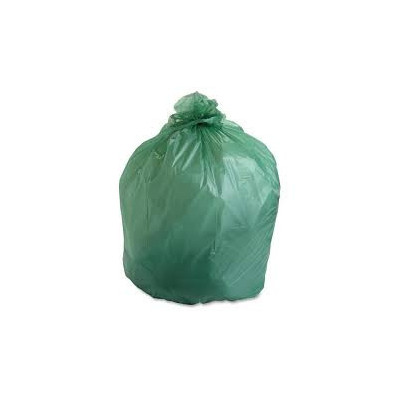 Sac poubelle biodégradable - 50L - Vert - 200 sacs