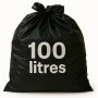 Sac poubelle - 110L - Noir - 200 sacs