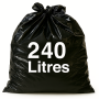 Sac pour conteneur - 240L - Noir - 100 sacs