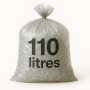 Sac poubelle - 110L - Transparent - 200 sacs