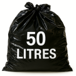 Sac poubelle - 50L - Noir - 500 sacs