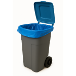 Sac poubelle - 130L - Bleu - 100 sacs