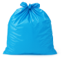 Sac poubelle - 130L - Bleu - 100 sacs