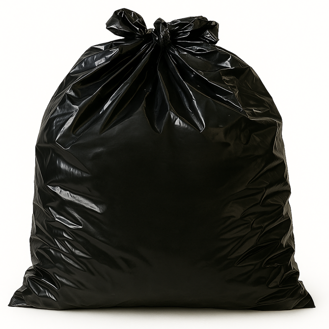 Sac poubelle - 130L - Noir - 100 sacs - 37µ
