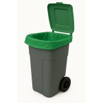 Sac poubelle - 110L - Vert - 200 sacs