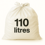 Sac poubelle - 110L - Blanc - 200 sacs
